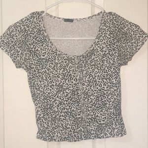 Cheetah print Button up from Brandy Melville